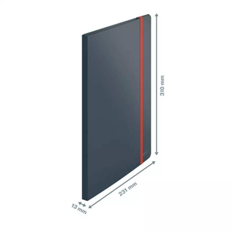 Leitz Cosy Mobile Display Book Plus, Grau, Polypropylen (PP), 20 Hüllen, Hochformat, A4, 231 mm