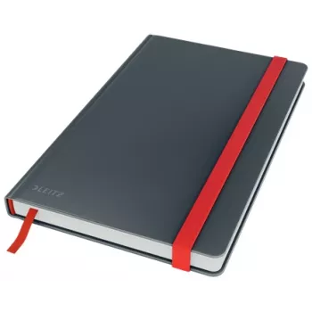 Leitz Cosy Notebook Soft Touch liniert mit Hardcover, Einfarbig, Schwarz, A5, 80 Blatt, Matt, 100 g/m²