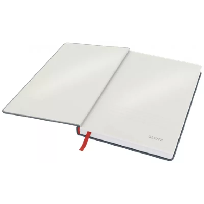 Leitz Cosy Notebook Soft Touch liniert mit Hardcover, Einfarbig, Schwarz, A5, 80 Blatt, Matt, 100 g/m²