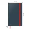 Leitz Cosy Notebook Soft Touch liniert mit Hardcover, Einfarbig, Schwarz, A5, 80 Blatt, Matt, 100 g/m²