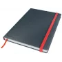 Leitz Cosy Notizbuch Soft Touch kariert mit Hardcover, monochromatisch, Schwarz, B5, 80 Blatt, Matt, 100 g/m²