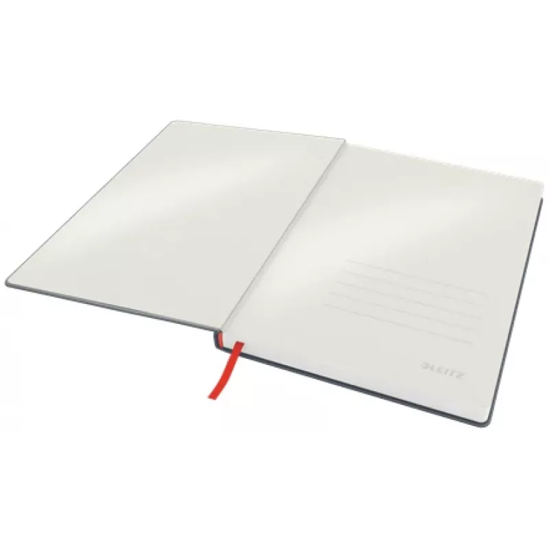 Leitz Cosy Notizbuch Soft Touch kariert mit Hardcover, monochromatisch, Schwarz, B5, 80 Blatt, Matt, 100 g/m²
