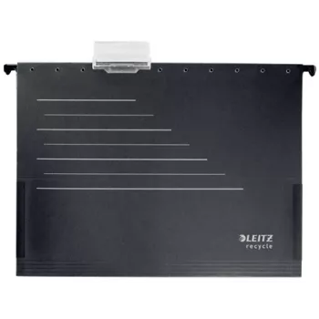 Leitz Alpha® Recycle Karton-Hängetasche, A4, Schwarz, Karton, 80 g/m², 150 Blatt, 348 mm