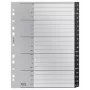 Leitz 12070000 Tab-Register Alphabetisches Tab-Register Polypropylen (PP) Schwarz, Weiß