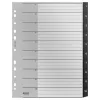 Leitz Recycle Index, PP, extrabreit, numerisches Register, Polypropylen (PP), Schwarz, Weiß, Hochformat, A4 Maxi, 160 g/m²