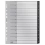 Leitz Recycle Index, PP, extrabreit, numerisches Register, Polypropylen (PP), Schwarz, Weiß, Hochformat, A4 Maxi, 160 g/m²