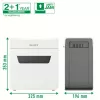 Leitz IQ Protect Premium Aktenvernichter 6X P4, 4 x 40 mm, 10 L, 100 Blatt, 55 dB, Touch, 6 Blatt