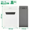 Leitz IQ Protect Premium Aktenvernichter 10X P4, 4 x 40 mm, 18 L, 150 Blatt, 55 dB, Touch, 10 Blatt