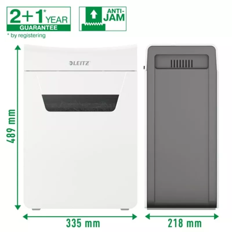Leitz IQ Protect Premium Aktenvernichter 10X P4, 4 x 40 mm, 18 L, 150 Blatt, 55 dB, Touch, 10 Blatt