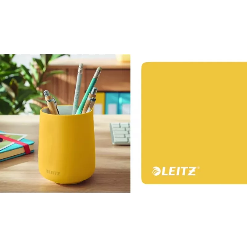 Leitz Cosy Stiftebecher, Gelb, Keramik, Junge/Mädchen, 8,7 cm, 105 mm, 240 g