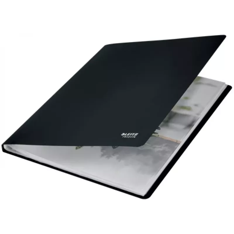 Leitz Recycle Displaybuch, Schwarz, Polypropylen (PP), 40 Taschen, Hochformat, A4, 231 mm