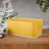 Leitz MyBox Cosy Small mit Deckel, Aufbewahrungsbox, Aufbewahrungsbox, Gelb, Rechteckig, Kunststoff, Monochromatisch, Gelb