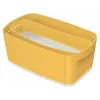 Leitz MyBox Cosy Small mit Deckel, Aufbewahrungsbox, Aufbewahrungsbox, Gelb, Rechteckig, Kunststoff, Monochromatisch, Gelb
