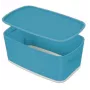 Leitz MyBox Cosy Small mit Deckel, Aufbewahrungsbox, Aufbewahrungsbox, Blau, Rechteckig, Kunststoff, Monochromatisch, Innenbereich