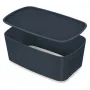 Leitz MyBox Cosy Small mit Deckel, Aufbewahrungsbox, Aufbewahrungsbox, Grau, Rechteckig, Kunststoff, Einfarbig, Innenbereich