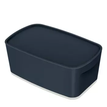 Leitz MyBox Cosy Small mit Deckel, Aufbewahrungsbox, Aufbewahrungsbox, Grau, Rechteckig, Kunststoff, Einfarbig, Innenbereich