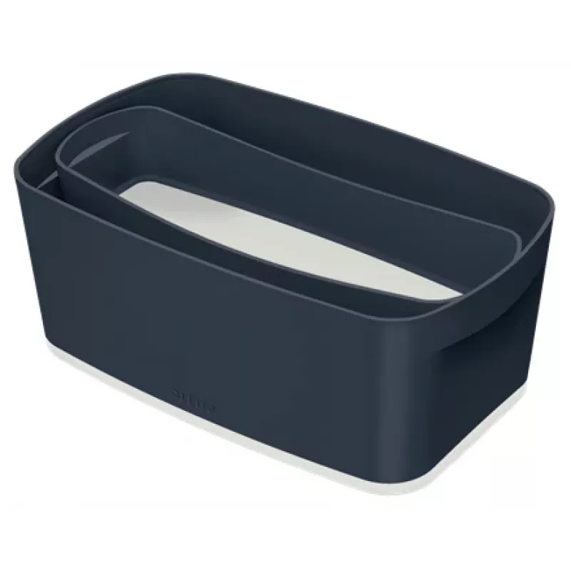 Leitz MyBox Cosy Small mit Deckel, Aufbewahrungsbox, Aufbewahrungsbox, Grau, Rechteckig, Kunststoff, Einfarbig, Innenbereich