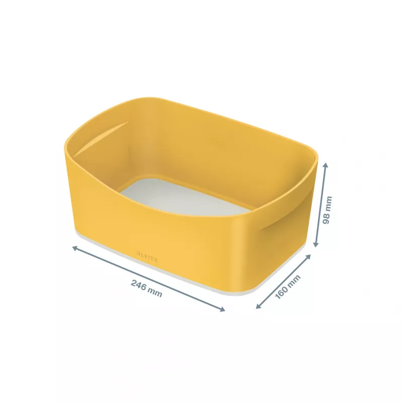 Leitz MyBox Cosy Aufbewahrungsschale, Aufbewahrungsschale, Gelb, Rechteckig, Kunststoff, Monochrom, 246 mm