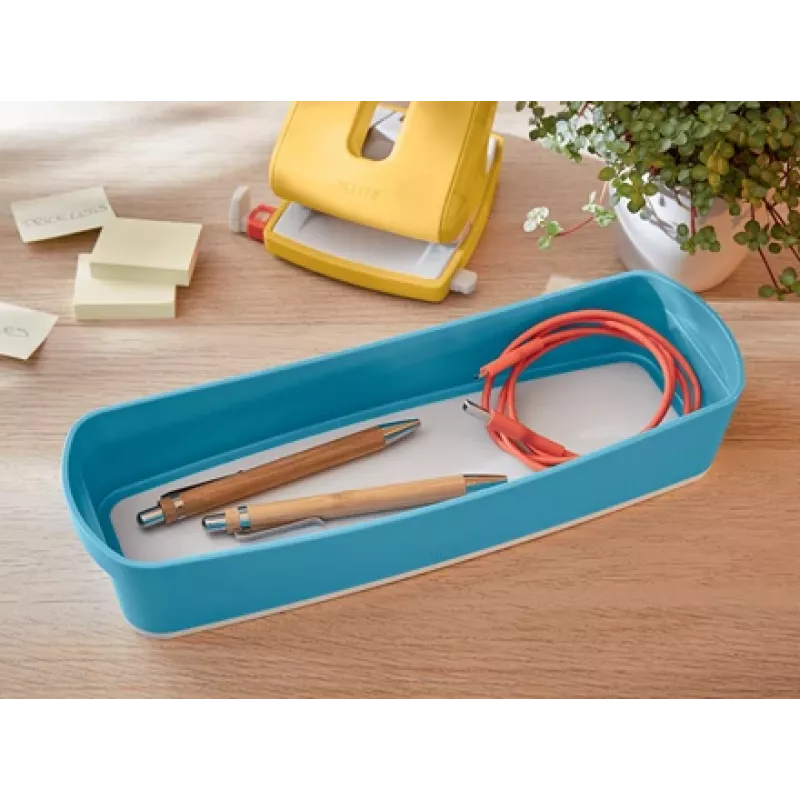 Leitz MyBox Cosy Organizer-Schale lang, Aufbewahrung, Aufbewahrungsbox, Blau, Rechteckig, Kunststoff, Monochromatisch, 307 mm