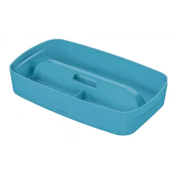 Leitz MyBox Cosy Ordnungsschale mit Griff, klein, Aufbewahrung, Blau, Kunststoff, 307 mm, 181 mm, 56 mm, 300 g