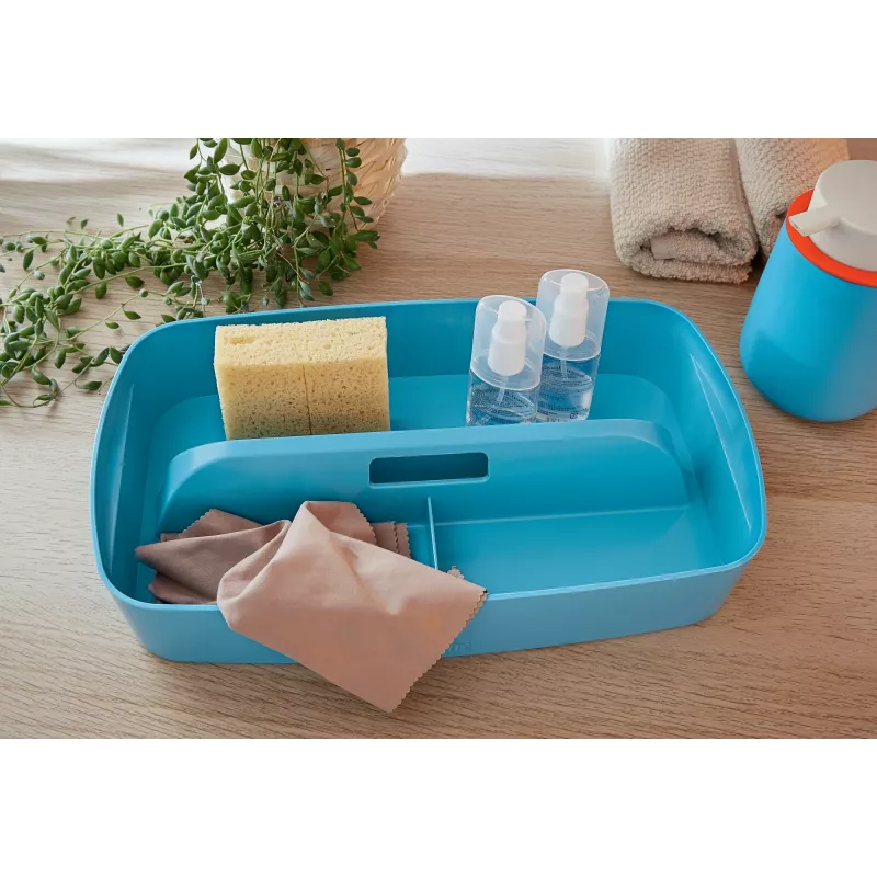 Leitz MyBox Cosy Ordnungsschale mit Griff, klein, Aufbewahrung, Blau, Kunststoff, 307 mm, 181 mm, 56 mm, 300 g