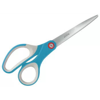 Leitz Cosy Titanium Büroschere 205 mm, Erwachsene, gerader Schnitt, Einzeln, Blau, Edelstahl, Büroschere