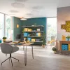 Leitz Cosy Titanium Büroschere 205 mm, Erwachsene, gerader Schnitt, Einzeln, Blau, Edelstahl, Büroschere