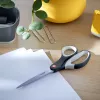 Leitz Cosy Titanium Büroschere 205 mm, Erwachsene, Gerader Schnitt, Einzeln, Grau, Edelstahl, Büroschere