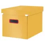 Leitz Click & Store Cosy Cube Large Aufbewahrungsbox, Aufbewahrungsbox, Gelb, Rechteckig, Karton, Einfarbig, Indoor