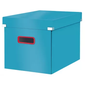 Leitz Click & Store Cosy Cube Large Aufbewahrungsbox, Aufbewahrungsbox, Blau, Rechteckig, Karton, Einfarbig, Innenbereich