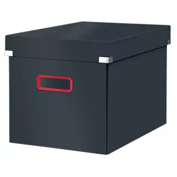 Leitz Click & Store Cosy Cube Large Aufbewahrungsbox, Aufbewahrungsbox, Grau, Rechteckig, Karton, Monochromatisch, Innenbereich