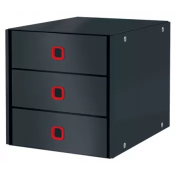 Leitz Click & Store Cosy Schubladenschrank (3 Schubladen), Grau, Karton, 286 mm, 358 mm, 282 mm