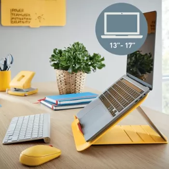 Leitz Ergo Cosy verstellbarer Laptop-Ständer, 80 % recycelter Kunststoff