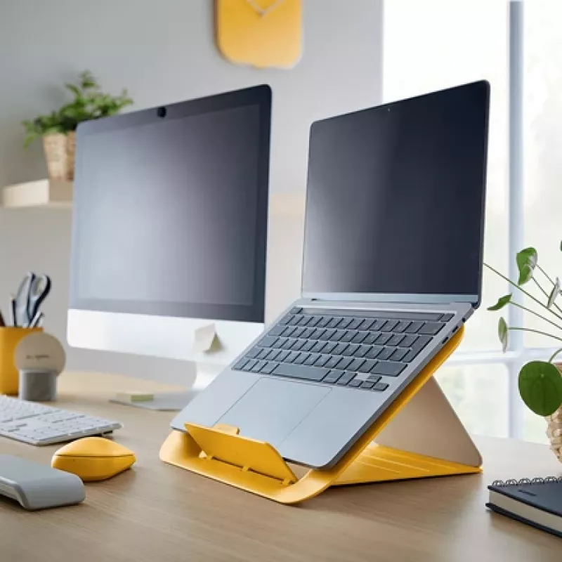Leitz Ergo Cosy verstellbarer Laptop-Ständer, 80 % recycelter Kunststoff