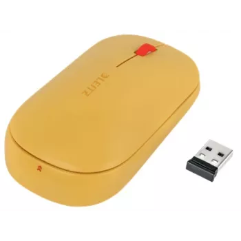 Leitz Cosy Funkmaus, beidhändig, RF Wireless + Bluetooth, 4000 DPI, Orange