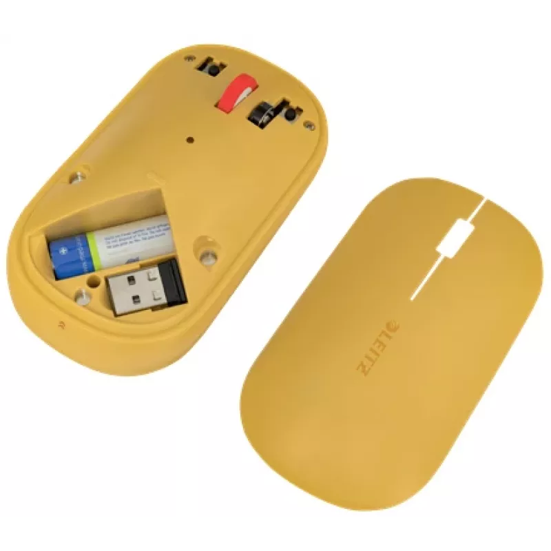 Leitz Cosy Funkmaus, beidhändig, RF Wireless + Bluetooth, 4000 DPI, Orange