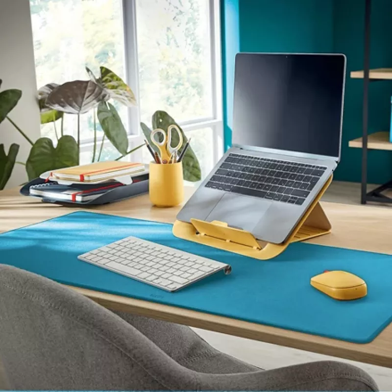 Leitz Cosy Funkmaus, beidhändig, RF Wireless + Bluetooth, 4000 DPI, Blau