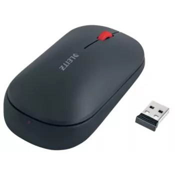 Leitz Cosy kabellose Maus, beidhändig, RF Wireless + Bluetooth, 4000 DPI, Grau