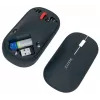 Leitz Cosy kabellose Maus, beidhändig, RF Wireless + Bluetooth, 4000 DPI, Grau