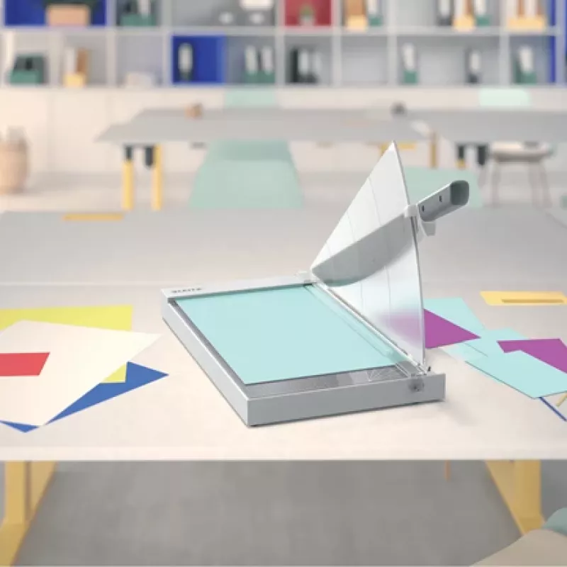 Leitz Precision Office Papierschneider A3, 15 Blatt, Edelstahl, A3, 80 g/m², Glas, Edelstahl, Anthrazit