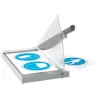 Leitz Precision Office Papierschneider A3, 15 Blatt, Edelstahl, A3, 80 g/m², Glas, Edelstahl, Anthrazit