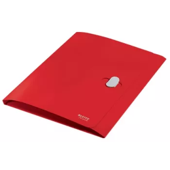 Leitz Recycle 3-Klappen-Mappe, Hüllenmappe, A4, Polypropylen (PP), Rot, Querformat, 150 Blatt