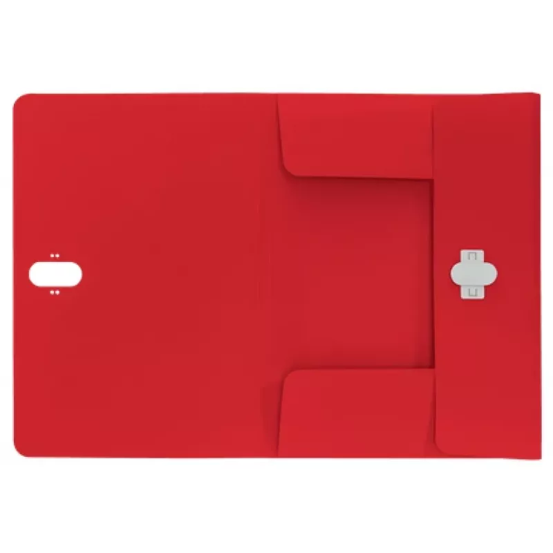 Leitz Recycle 3-Klappen-Mappe, Hüllenmappe, A4, Polypropylen (PP), Rot, Querformat, 150 Blatt