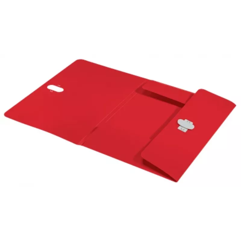 Leitz Recycle 3-Klappen-Mappe, Hüllenmappe, A4, Polypropylen (PP), Rot, Querformat, 150 Blatt