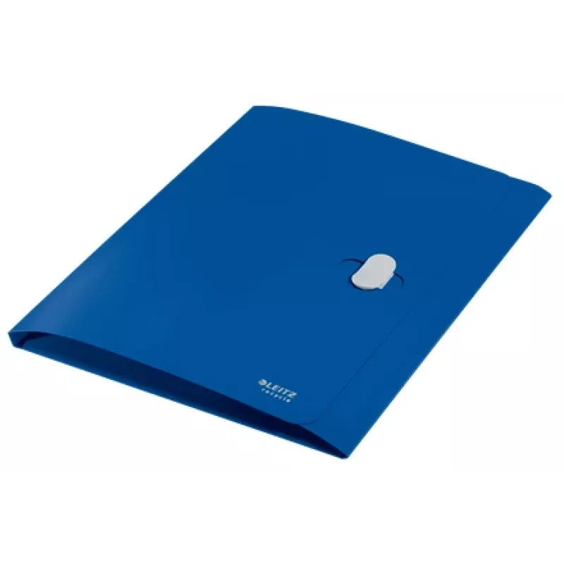 Leitz Recycle 3-Flap Folder, Hüllenmappe, A4, Polypropylen (PP), Blau, Querformat, 150 Blatt