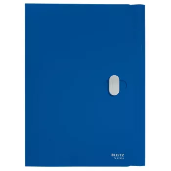 Leitz Recycle 3-Flap Folder, Hüllenmappe, A4, Polypropylen (PP), Blau, Querformat, 150 Blatt