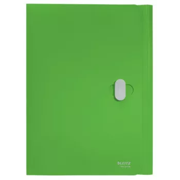 Leitz Recycle 3-Klappen-Mappe, Hüllenmappe, A4, Polypropylen (PP), Grün, Querformat, 150 Blatt
