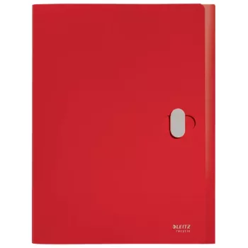 Leitz Recycle-Box, konventioneller Aktenordner, A4, Polypropylen (PP), Rot, Quer-/Hochformat, 250 Blatt