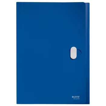 Leitz Recycle Erweiterbare Konzertina-Mappe, herkömmlicher Aktenordner, A4, Polypropylen (PP), Blau, Querformat, 250 Blatt