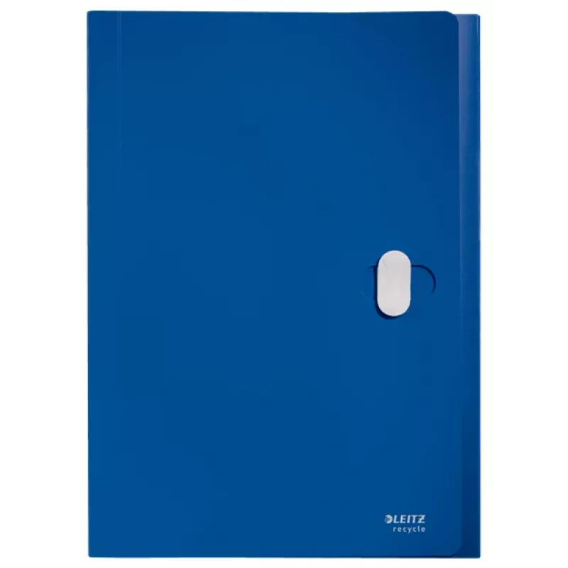 Leitz Recycle Erweiterbare Konzertina-Mappe, herkömmlicher Aktenordner, A4, Polypropylen (PP), Blau, Querformat, 250 Blatt